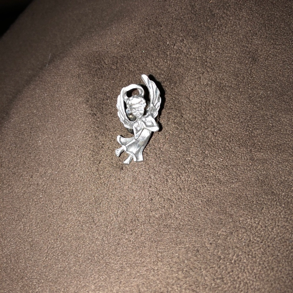Sm pewter angel pin